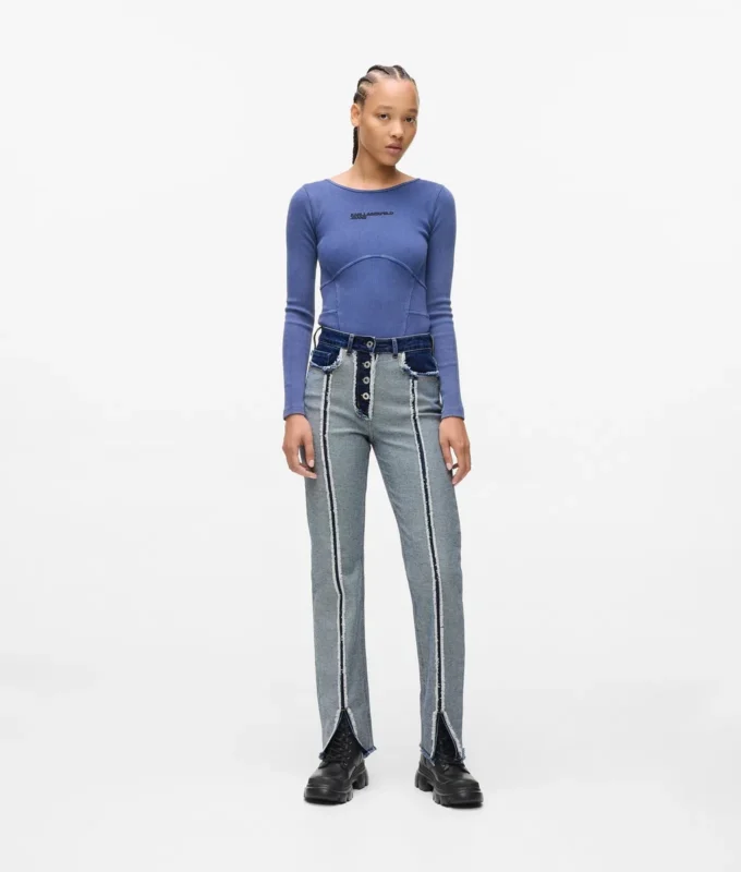 Jeans dritti rovesciati