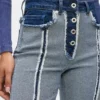 Jeans dritti rovesciati