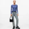 Jeans dritti rovesciati