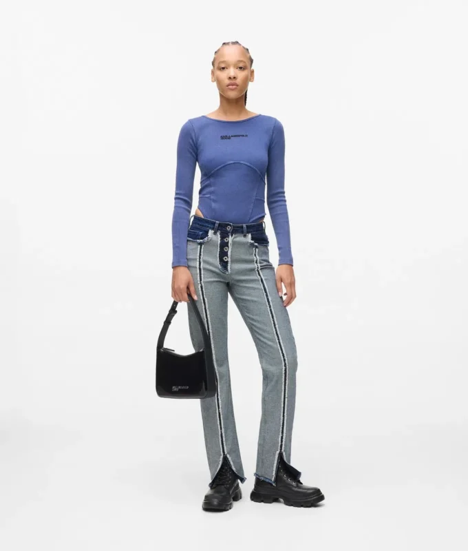 Jeans dritti rovesciati