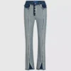 Jeans dritti rovesciati