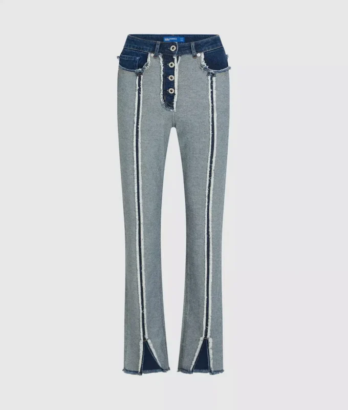 Jeans dritti rovesciati