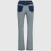 Jeans dritti rovesciati