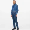 Jeans mom con borchie