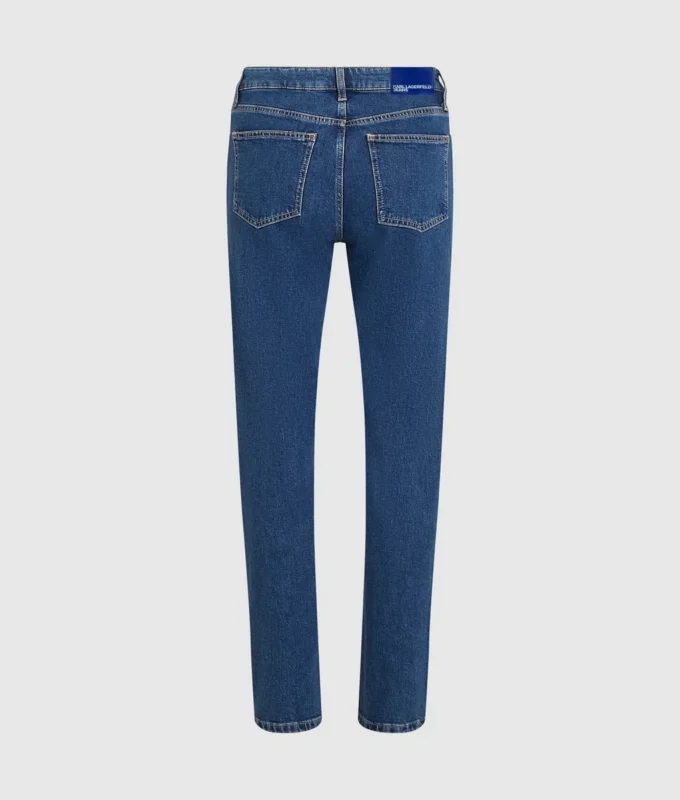 Jeans mom con borchie