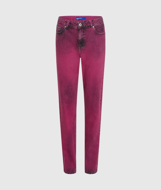 Jeans mom con effetto spray Jeans mom con effetto spray