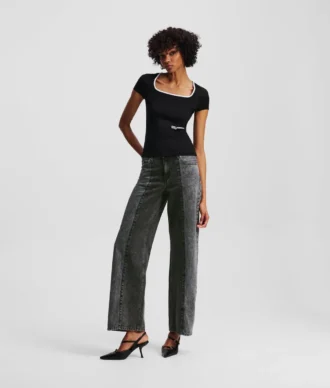 JEANS RELAXED A VITA MEDIA BICOLORE
