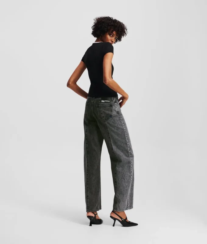 JEANS RELAXED A VITA MEDIA BICOLORE