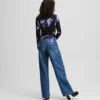 JEANS RELAXED A VITA MEDIA CON FRANGE JEANS RELAXED A VITA MEDIA CON FRANGE