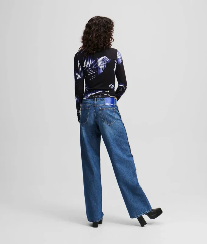 JEANS RELAXED A VITA MEDIA CON FRANGE JEANS RELAXED A VITA MEDIA CON FRANGE