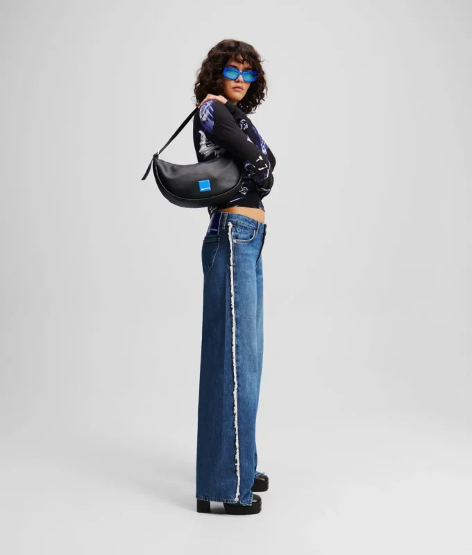 JEANS RELAXED A VITA MEDIA CON FRANGE JEANS RELAXED A VITA MEDIA CON FRANGE