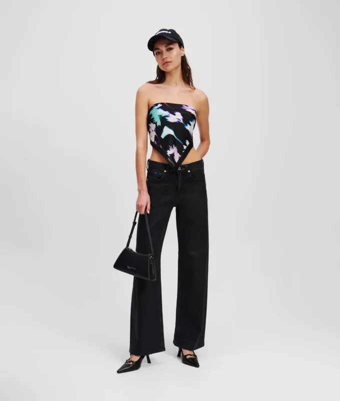 JEANS RELAXED A VITA MEDIA CON RIVESTIMENTO JEANS RELAXED A VITA MEDIA CON RIVESTIMENTO