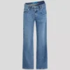 JEANS RELAXED CON DOPPIA CINTURA JEANS RELAXED CON DOPPIA CINTURA