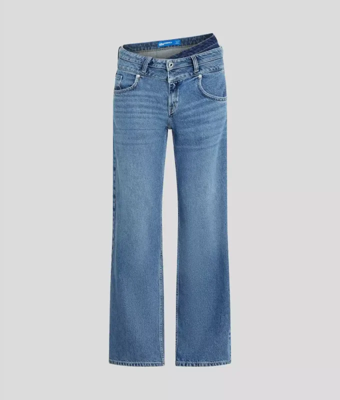 JEANS RELAXED CON DOPPIA CINTURA JEANS RELAXED CON DOPPIA CINTURA