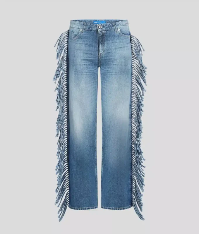 JEANS RELAXED CON FRANGE