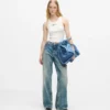 Jeans rilassati a vita media