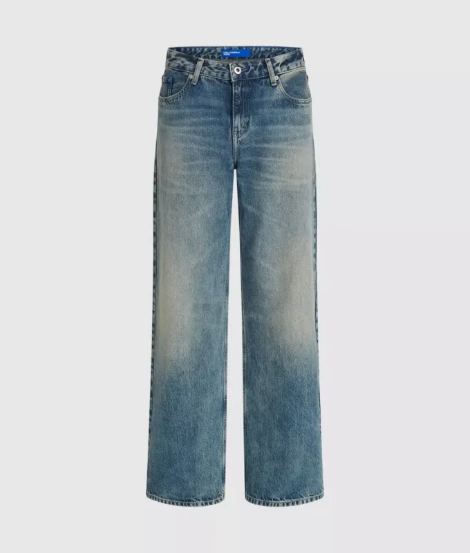 Jeans rilassati a vita media