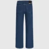 Jeans rilassati a vita media con effetto consumato Jeans rilassati a vita media con effetto consumato