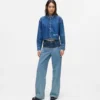 Jeans rilassati color block
