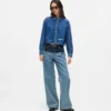 Jeans rilassati color block