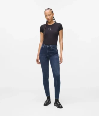 Jeans skinny a vita alta