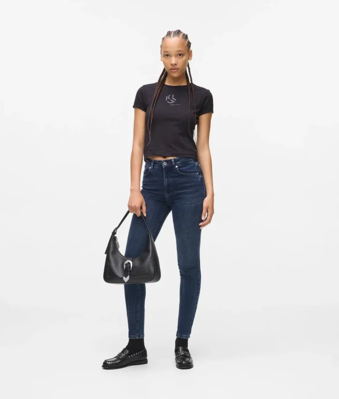 Jeans skinny a vita alta
