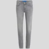 JEANS SLIM A VITA MEDIA CON ORLO SPACCATO JEANS SLIM A VITA MEDIA CON ORLO SPACCATO
