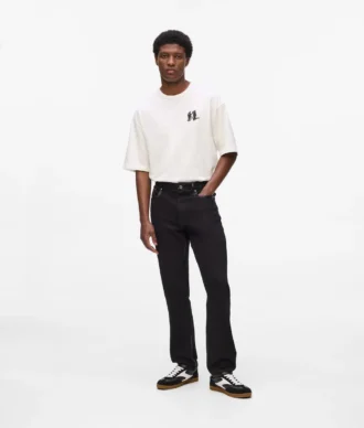 Jeans slim con dettagli metallici
