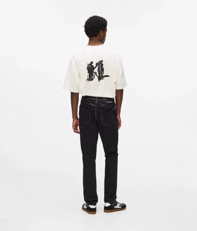 Jeans slim con dettagli metallici