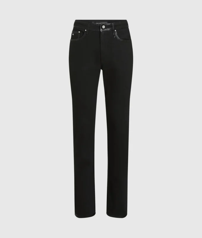 Jeans slim con dettagli metallici