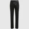 Jeans slim con dettagli metallici