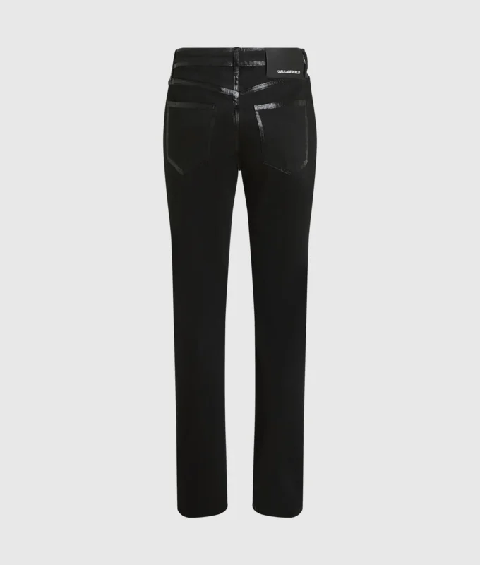 Jeans slim con dettagli metallici