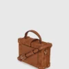 K/Borsa a baule in pelle scamosciata con lucchetto Autograph K/Borsa a baule in pelle scamosciata con lucchetto Autograph