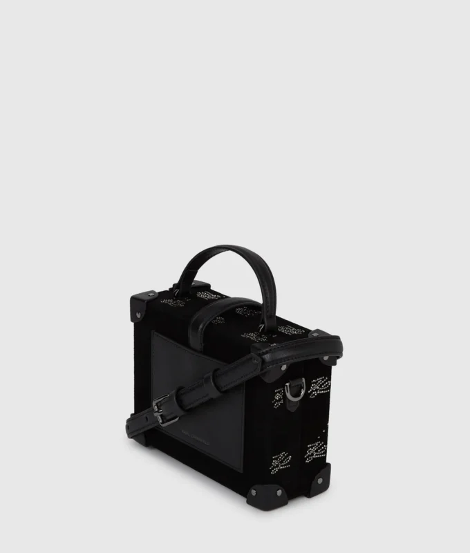 K/Borsa bauletto con lucchetto Autograph e strass