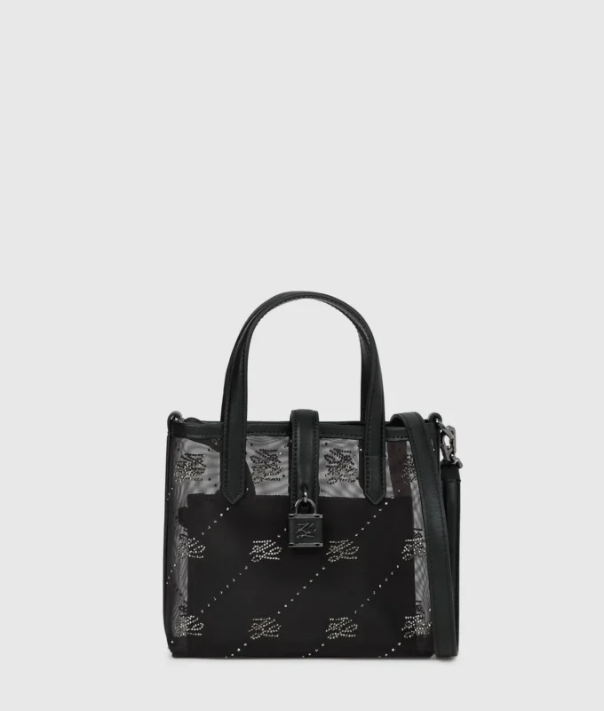 K/Borsa tote con lucchetto Autograph e strass K/Borsa tote con lucchetto Autograph e strass
