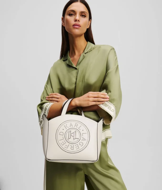 K/CIRCLE BORSA TOTE PICCOLA PERFORATA