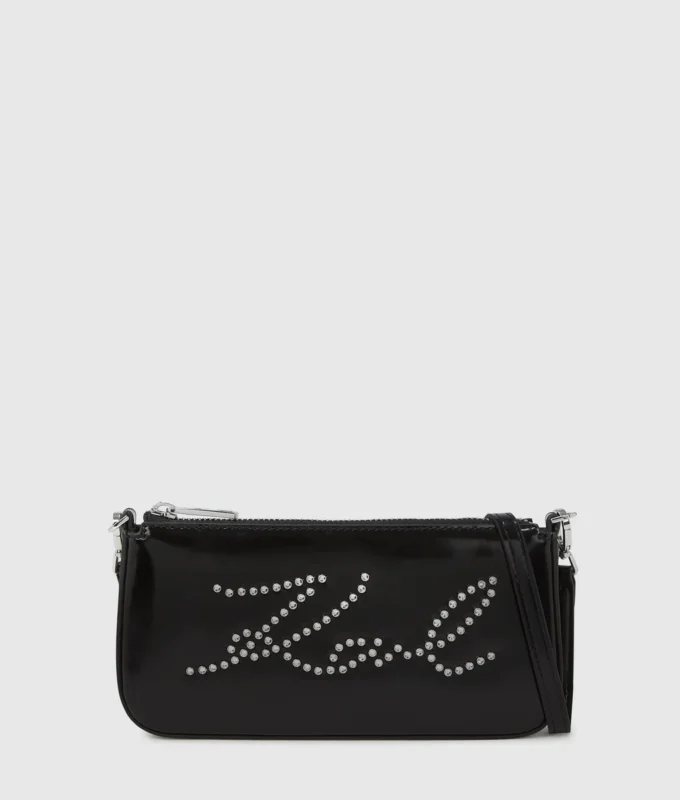 K/Pochette a tracolla con borchie Signature