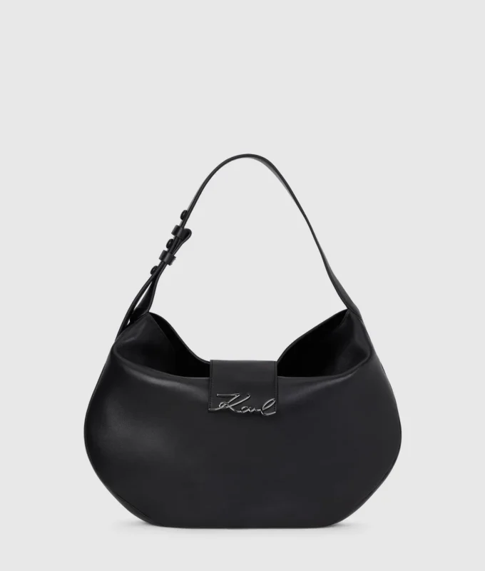 K/Signature borsa oversize a forma di luna