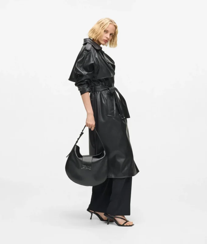 K/Signature borsa oversize a forma di luna