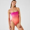 K/SIGNATURE COSTUME DA BAGNO CON SCOLLO ALL’ALLACCIATURA