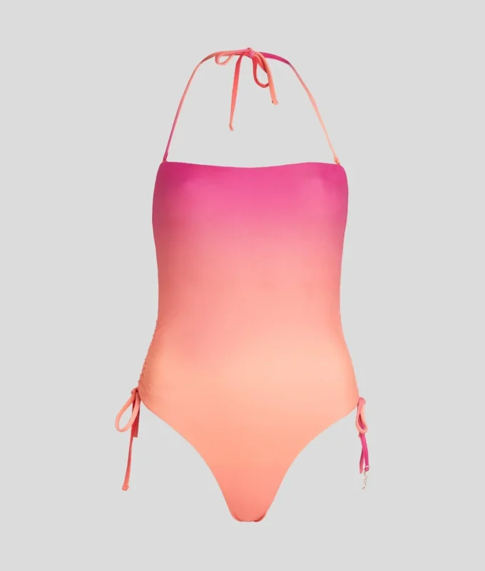 K/SIGNATURE COSTUME DA BAGNO CON SCOLLO ALL’ALLACCIATURA