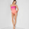 K/SIGNATURE COSTUME DA BAGNO CON SCOLLO ALL’ALLACCIATURA