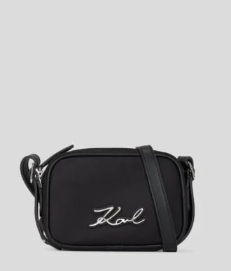K/SIGNATURE NYLON CROSSBODY POUCH K/SIGNATURE NYLON CROSSBODY POUCH