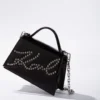 K/Signature piccola borsa a tracolla con borchie