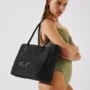 K/Signature piccola borsa da spiaggia intrecciata K/Signature piccola borsa da spiaggia intrecciata