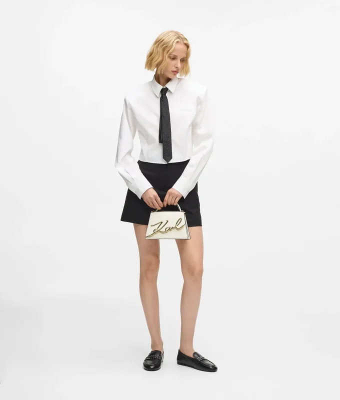 K/SIGNATURE SMALL CROSSBODY BAG