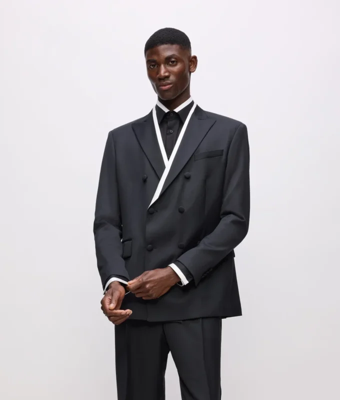 KL Studio Blazer con bordino a contrasto