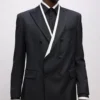 KL Studio Blazer con bordino a contrasto