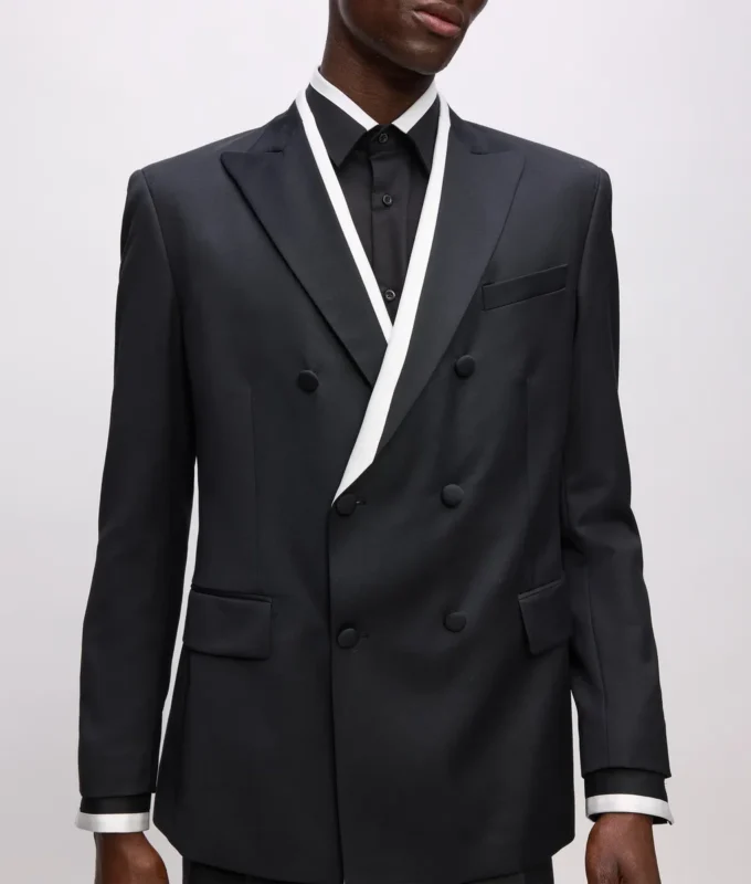KL Studio Blazer con bordino a contrasto