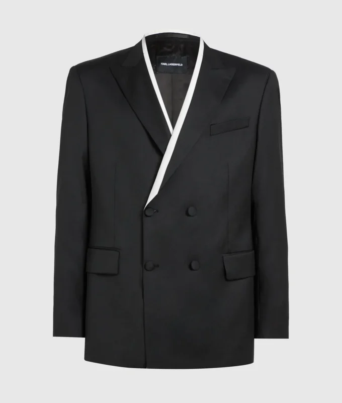KL Studio Blazer con bordino a contrasto